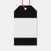 Étiquettes-cadeau Élégant monogramme personnalisé et couleur (Dos)