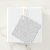 Étiquettes Cadeau Élégant motif blanc (En situation)