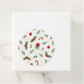 Étiquettes Cadeau Élégant Motif de Noël (En situation)