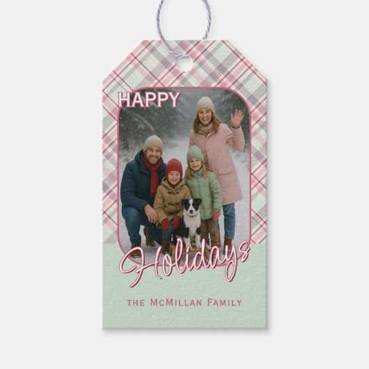 Étiquettes-cadeau Élégant Motif plat rustique élégant (Devant)