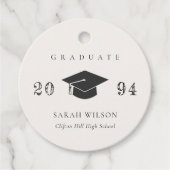 Étiquettes Cadeau Élégant Nettoyage Moderne Minimal Graduation simpl (Devant)