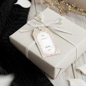 Étiquettes-cadeau Élégant Noël moderne arbres À feuillage persistant