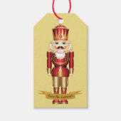 Étiquettes-cadeau Élégant Nutcracker Jouet Soldat Noël Personnalisé (Devant)