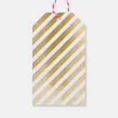 Étiquettes-cadeau Elégant palmier Goldtone Merci Coquito (Dos)