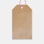 Étiquettes-cadeau Elégant papier Kraft Cerf blanc en forêt (Dos)