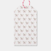 Étiquettes-cadeau Élégant Papillon Bleu Bleu Balises Cadeaux Anniver (Dos)