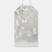 Étiquettes-cadeau Élégant Parties scintillant or Coeur Snowman (Dos)