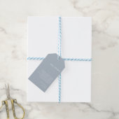 Étiquettes-cadeau Elégant Pastel Blue Minimal Mariage Bienvenue (Avec de laficelle)