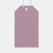 Étiquettes-cadeau Élégant Pastel Minimal Violet Mariage Bienvenue Ca (Dos)