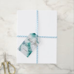 Étiquettes-cadeau Élégant Peacock Green Marble Mariage Tags cadeaux<br><div class="desc">Élégant Peacock Green Marble Mariage Drapeau</div>