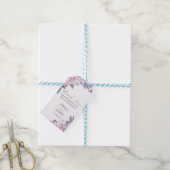 Étiquettes-cadeau Elegant Purple Lilac Lavender Fl (Avec de laficelle)