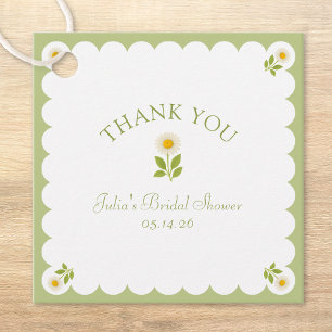 Étiquettes Cadeau Élégant Remerciement de Mariage pour Fête de Fianç