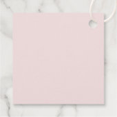 Étiquettes Cadeau Élégant Rose Dusty moderne Hydrangea Mariage (Dos)