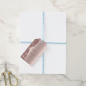Étiquettes-cadeau Elegant Rose Gold Glitter Script  (Avec de laficelle)