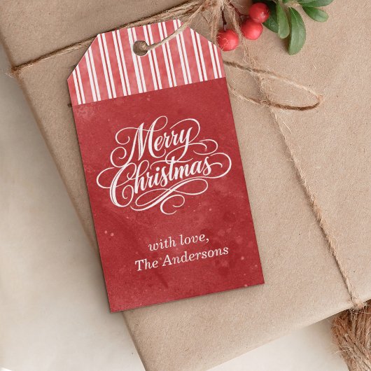 Étiquettes-cadeau Élégant script de Joyeux Noël