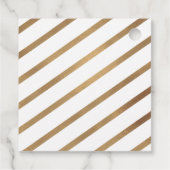 Étiquettes Cadeau Élégant Script Joyeux Noël Gold Star Blanc (Dos)