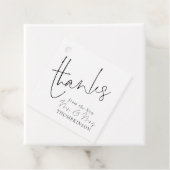 Étiquettes Cadeau Élégant Script Nouveau M. Mme Mariage N'importe qu (En situation)