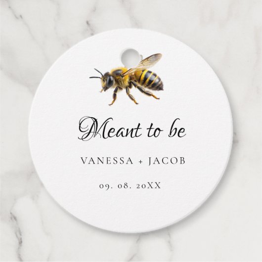 Étiquettes Cadeau Élégant signifié pour être mariage Faveur (Devant)