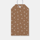 Étiquettes-cadeau Élégant Snowflake Wreath Gingerbread Photo de vaca (Dos)