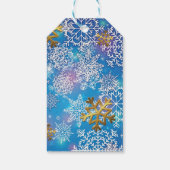 Étiquettes-cadeau Élégant Snowflakes (Dos)