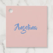 Étiquettes Cadeau Élégant stylé tendance unique écriture manuscrite  (Devant)