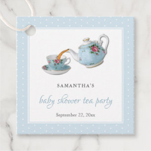 Étiquettes Cadeau Elégant Teacups Baby shower Tea Party Favoriser Ta