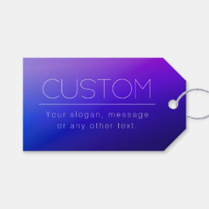 Étiquettes-cadeau Élégant texte modifiable et couleur violet moderne