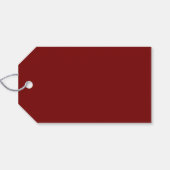 Étiquettes-cadeau Élégant Valentines Jour Simple Coeur Script (Dos (Horizontal))