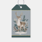 Étiquettes-cadeau Elegant Winter Deer Christmas (Devant)