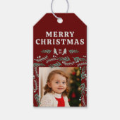 Étiquettes-cadeau Elégante À feuillage persistant Garland Border Deu (Devant)