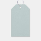 Étiquettes-cadeau Elégante aquarelle feuillue Botanique Vert Mariage (Dos)