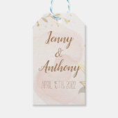 Étiquettes-cadeau Elégante aquarelle Pastel (Devant)