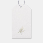 Étiquettes-cadeau Élégante balise de préférence d'aquarelle (Dos)