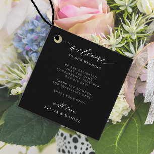 Étiquettes Cadeau Elégante calligraphie mariage personnalisé accueil