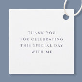 Étiquettes Cadeau Elégante Croix Bleue Boy First Communion