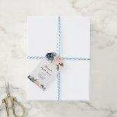 Étiquettes-cadeau Élégante Fête des mariées de calligraphie florale  (Avec de laficelle)