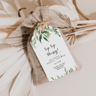 Étiquettes-cadeau Elégante Fête des mariées de Sip Sip Hooray tropic