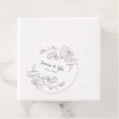 Étiquettes Cadeau Élégante Fleurs Magnolia Mariage d'été (En situation)