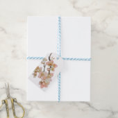 Étiquettes-cadeau Elégante florale de couleur d'eau (Avec de laficelle)