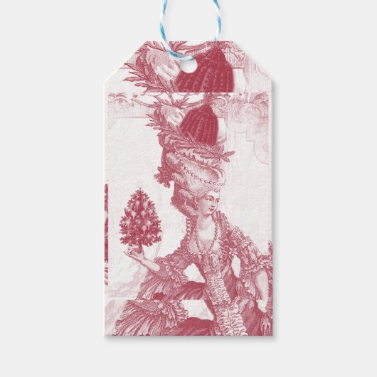 Étiquettes-cadeau Elégante Marie Antoinette Joyeux Noel (Devant)