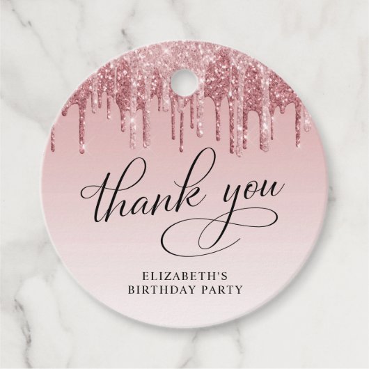 Étiquettes Cadeau Elégante Parties scintillant 60e anniversaire Merc (Devant)