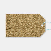 Étiquettes-cadeau Élégante Parties scintillant d'or (Devant (Horizontal))