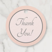 Étiquettes Cadeau Elégante pêche monographique et gris (Dos)