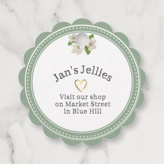 Étiquettes Cadeau Élégante pince à pinceau Conserve cadeau Balise ve (Dos)