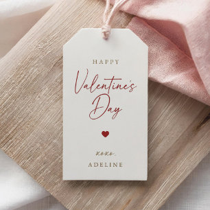 Étiquettes-cadeau Élégante Saint Valentin moderne