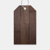 Étiquettes-cadeau Élégante verdure grange bois comté mariage rustiqu (Dos)