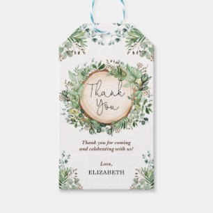 Étiquettes-cadeau Elégante verdure Jardin botanique Mariage Mariage