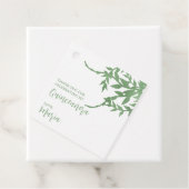 Étiquettes Cadeau Elégante verdure Quinceañera (En situation)