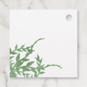 Étiquettes Cadeau Elégante verdure Quinceañera (Dos)