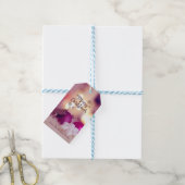 Étiquettes-cadeau Élégantes balles de Noël violet (Avec de laficelle)